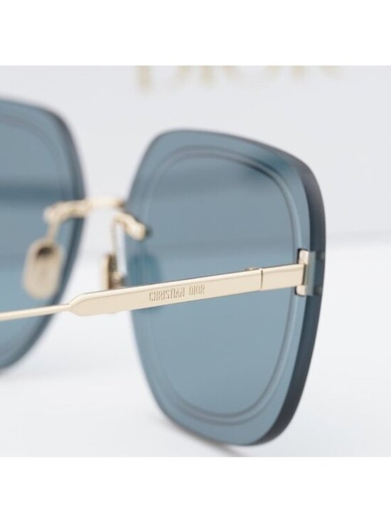 Dior ULTRADIOR SU B0B0 Square Sunglasses - Gold\\Blue main image 5